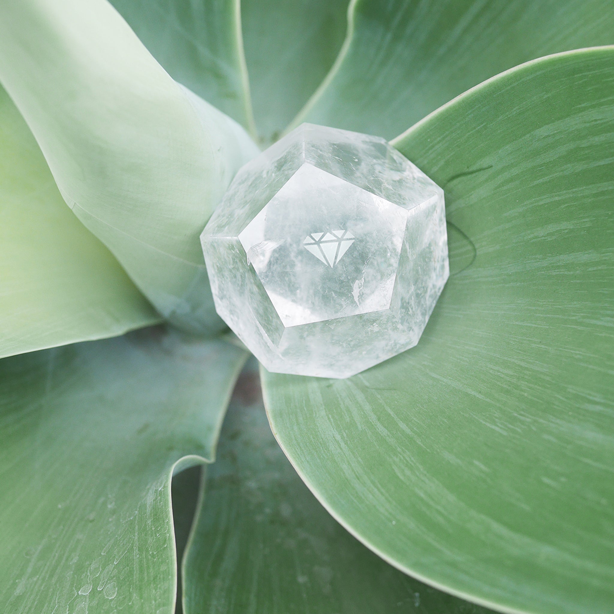 clear quartz crystal