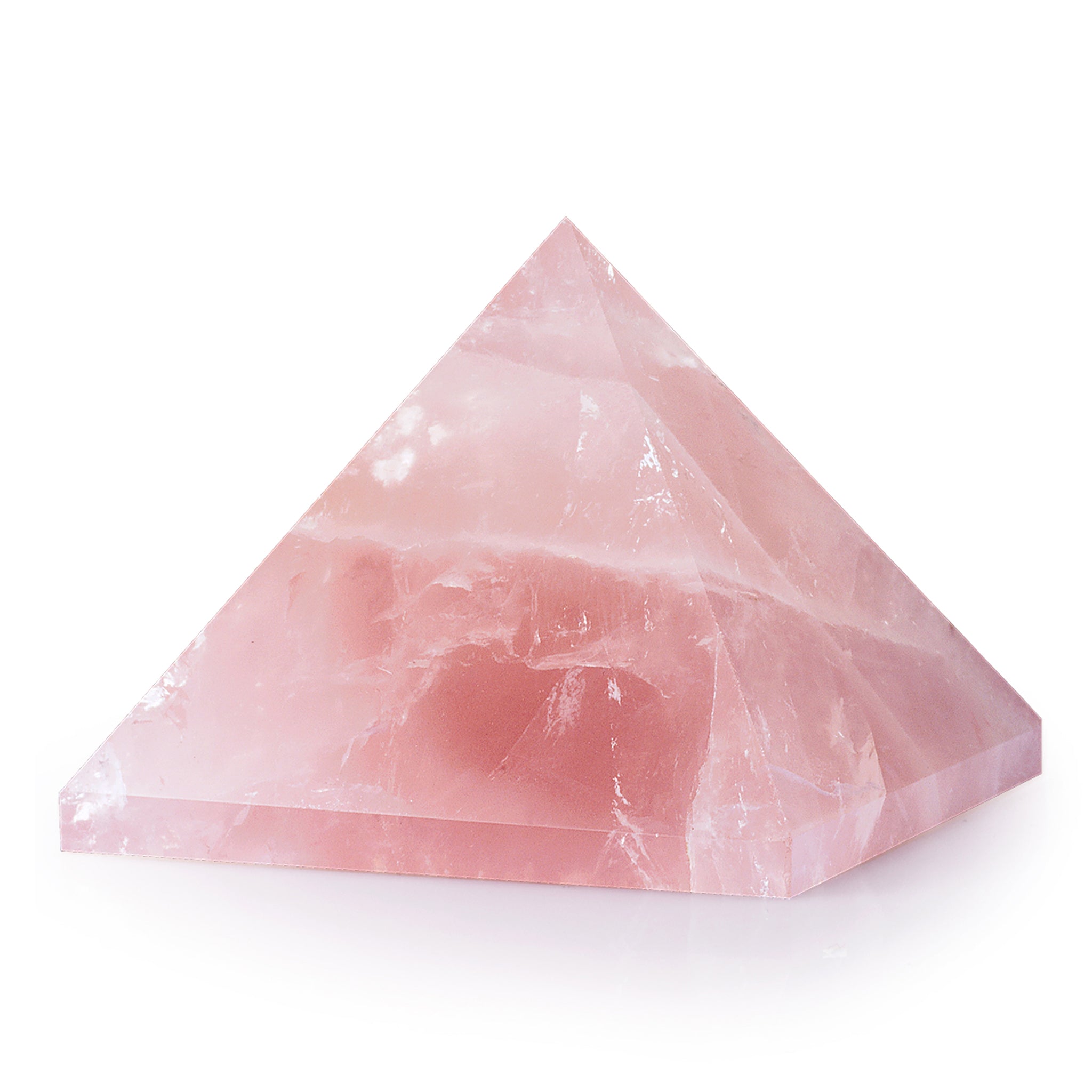 Rose quartz crystal