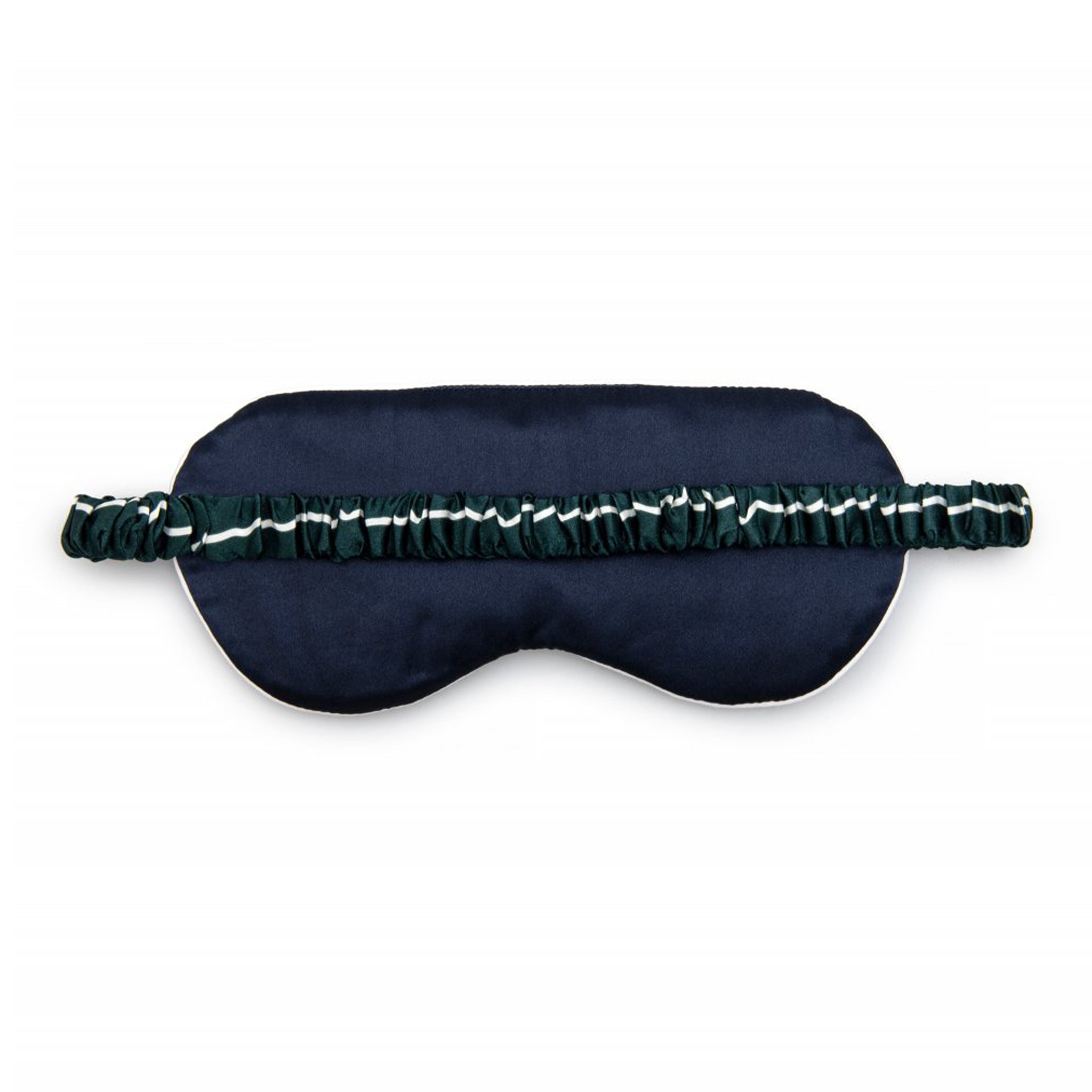 Silk Sleep Mask Striped Green