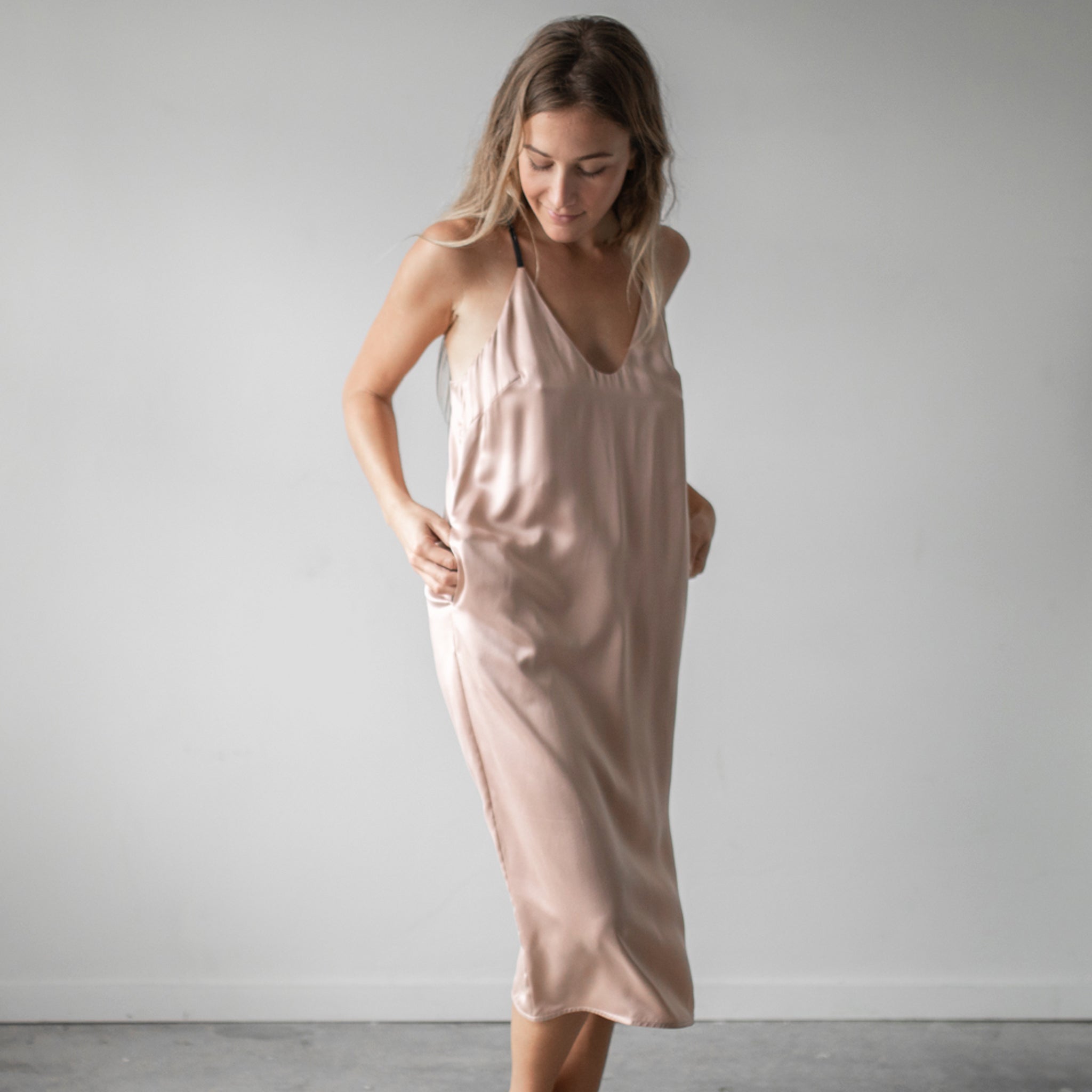 Sleepwear Silk Dress 