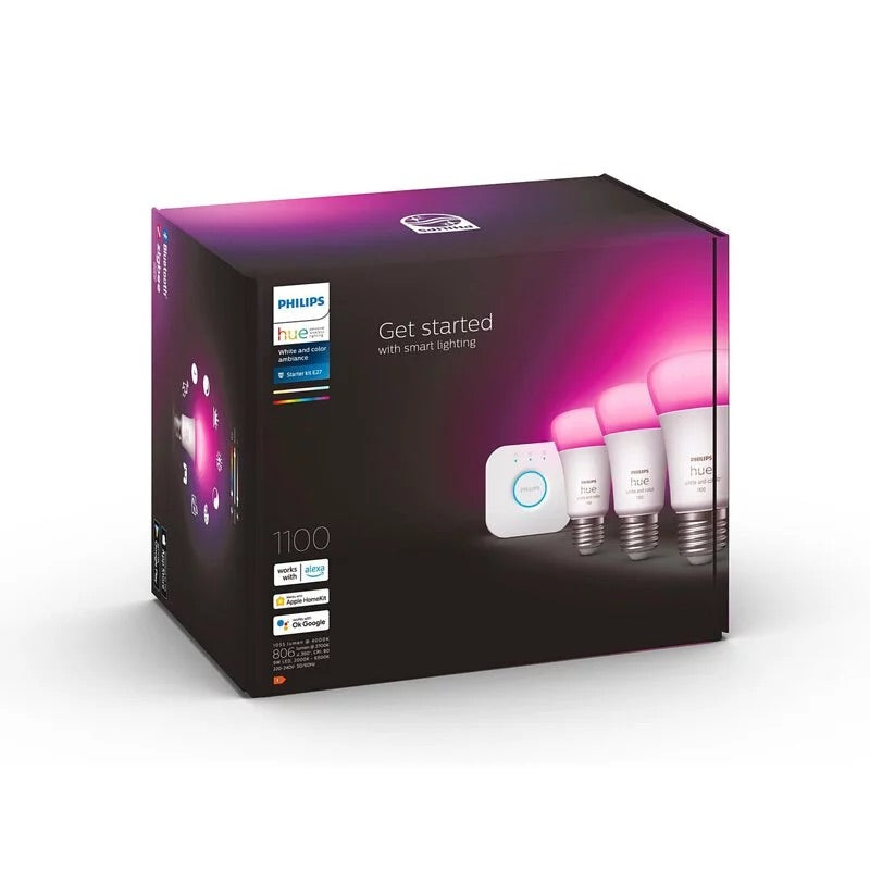 Hue Starter Kit - White And Color Ambiance 11W 1100 lm E27 Set