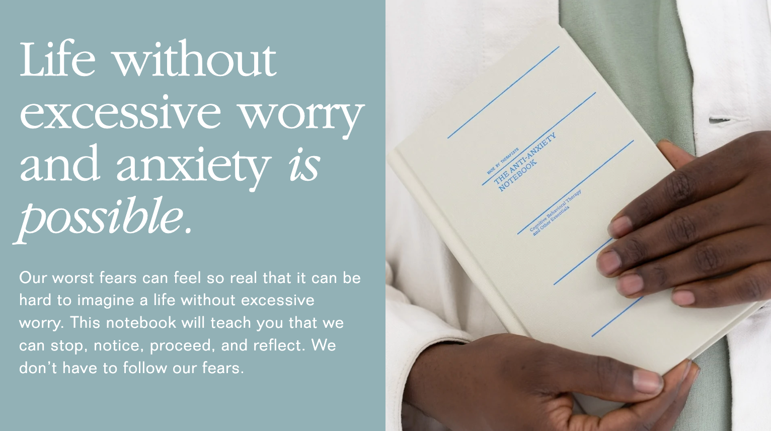 The Anti-Anxiety Notebook, Therapy In Your Pocket