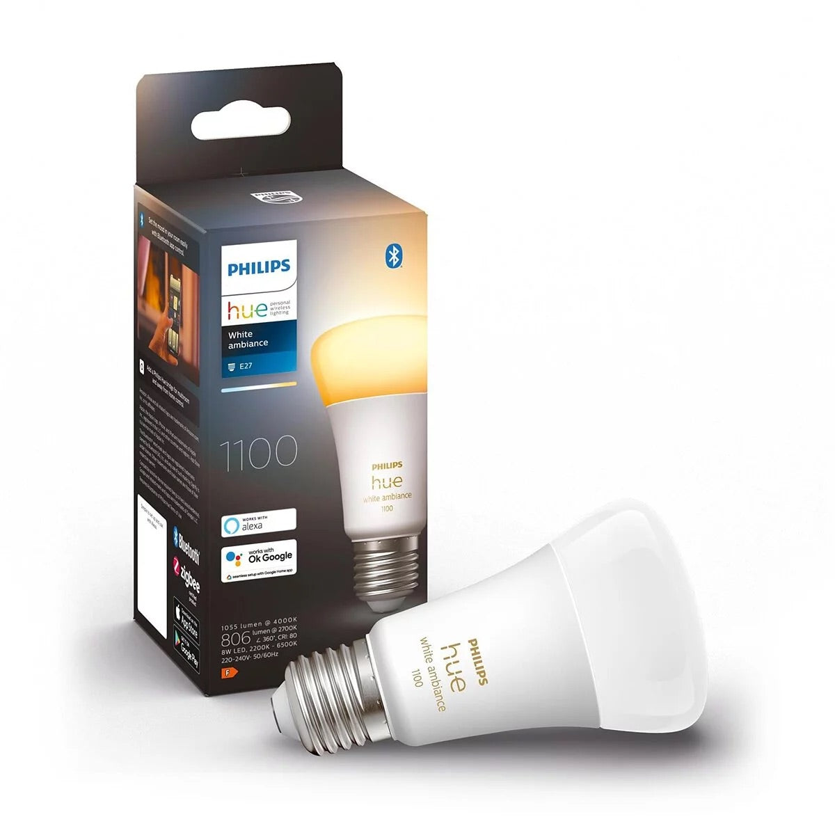 Hue White And Color Ambiance 5.7W GU10 1-Pack BT, Sleep Lights