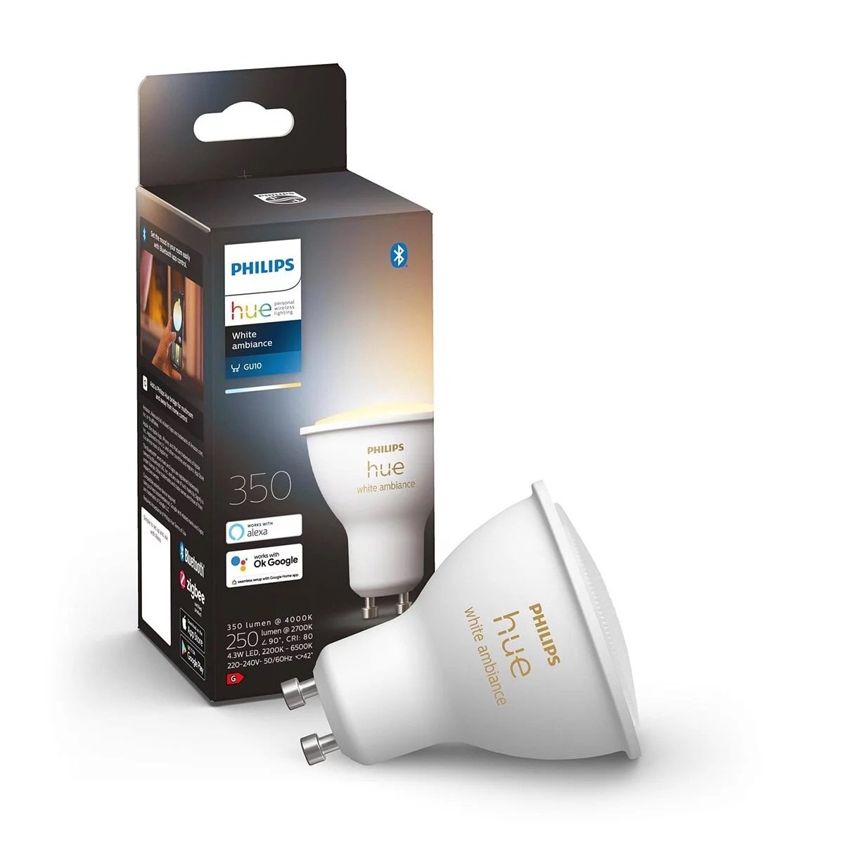 PHILIPS Hue White and Colour Ambience Gu10 Led lamp(5.7w)
