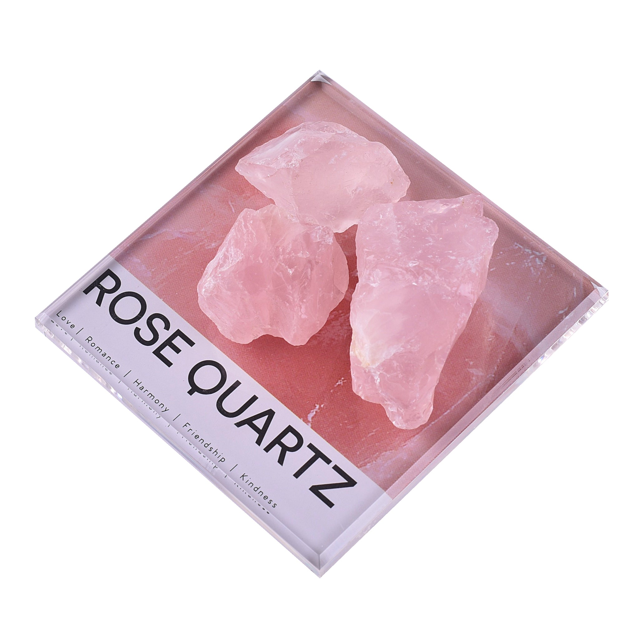 mini rose quartz crystals